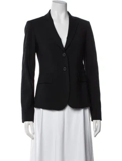 Pre-owned Theory Virgin Wool Blazer In Blue
