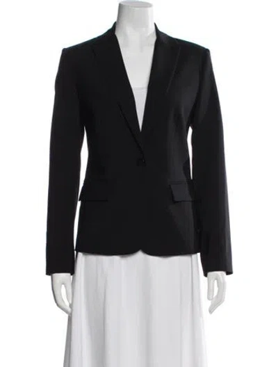 Pre-owned Theory Virgin Wool Blazer In Blue