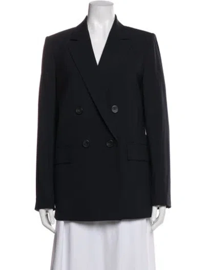 Pre-owned Theory Virgin Wool Blazer In Blue