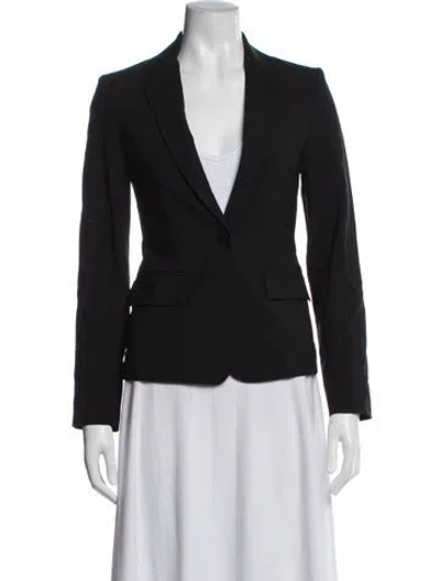 Pre-owned Theory Virgin Wool Blazer In Blue