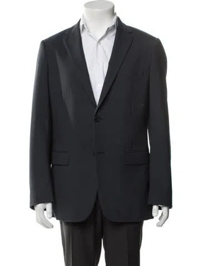 Pre-owned Theory Virgin Wool Blazer In Blue