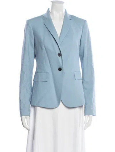 Pre-owned Theory Virgin Wool Blazer In Blue