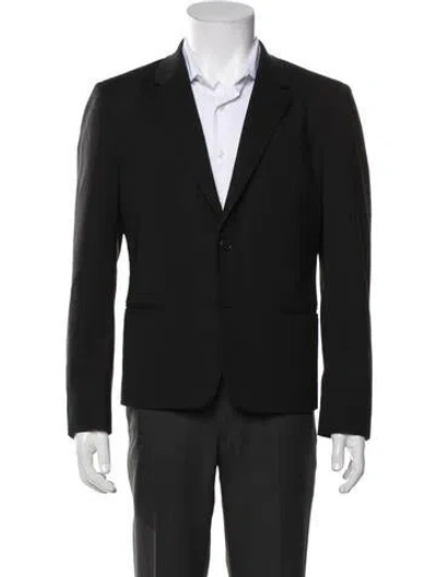 Pre-owned Theory Virgin Wool Blazer In Blue