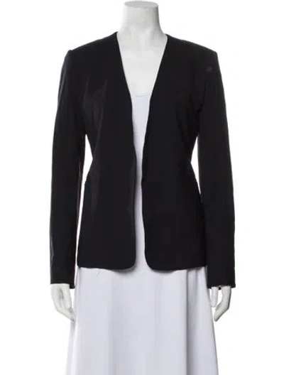 Pre-owned Theory Virgin Wool Blazer In Blue