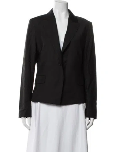 Pre-owned Theory Virgin Wool Blazer In Brown