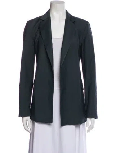 Pre-owned Theory Virgin Wool Blazer In Gray