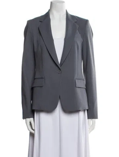 Pre-owned Theory Virgin Wool Blazer In Gray