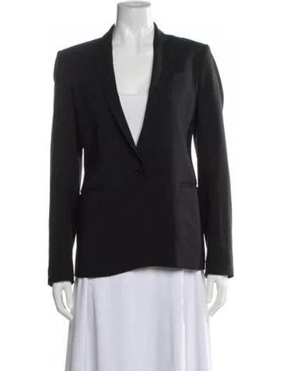 Pre-owned Theory Virgin Wool Blazer In Gray