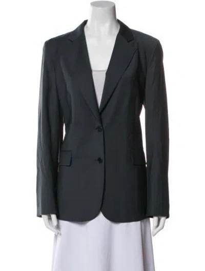 Pre-owned Theory Virgin Wool Blazer In Gray