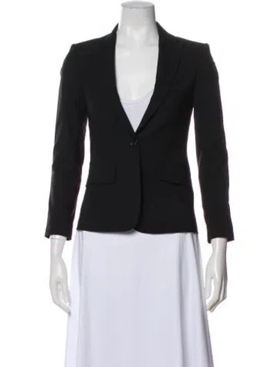 Pre-owned Theory Virgin Wool Blazer In Gray