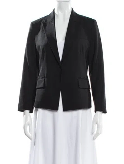 Pre-owned Theory Virgin Wool Blazer In Gray