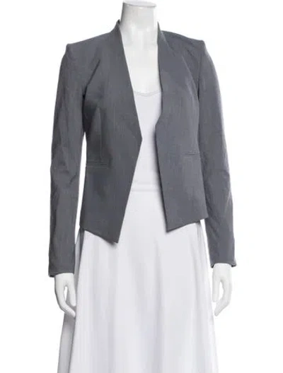 Pre-owned Theory Virgin Wool Blazer In Gray