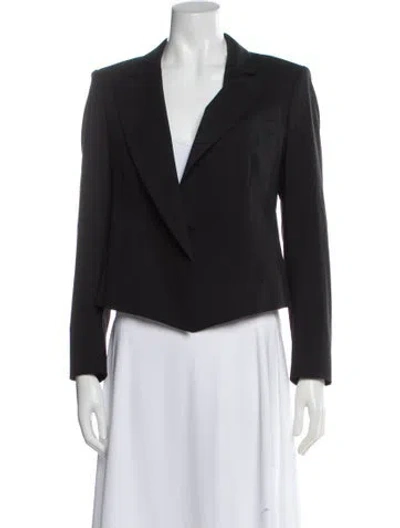 Pre-owned Theory Virgin Wool Blazer In Gray