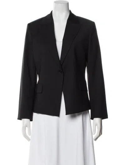 Pre-owned Theory Virgin Wool Blazer In Gray