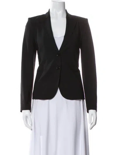 Pre-owned Theory Virgin Wool Blazer In Gray