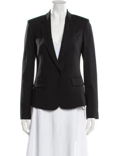 Pre-owned Theory Virgin Wool Blazer In Gray