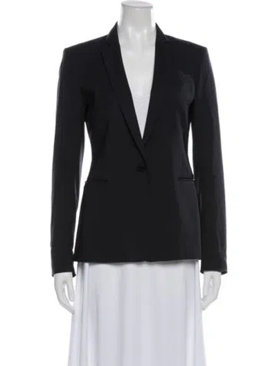 Pre-owned Theory Virgin Wool Blazer In Gray