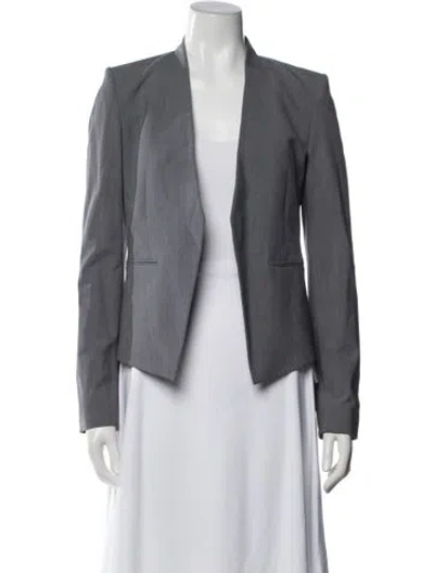 Pre-owned Theory Virgin Wool Blazer In Gray