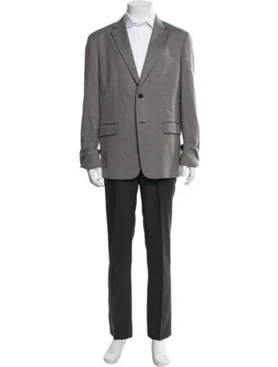 Pre-owned Theory Virgin Wool Blazer In Gray