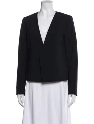 Pre-owned Theory Virgin Wool Blazer In Gray