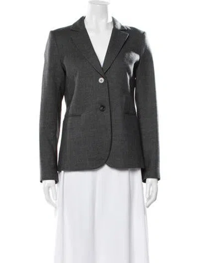 Pre-owned Theory Virgin Wool Blazer In Gray