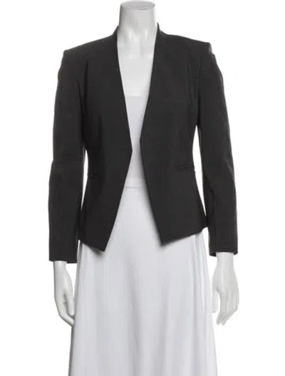 Pre-owned Theory Virgin Wool Blazer In Gray