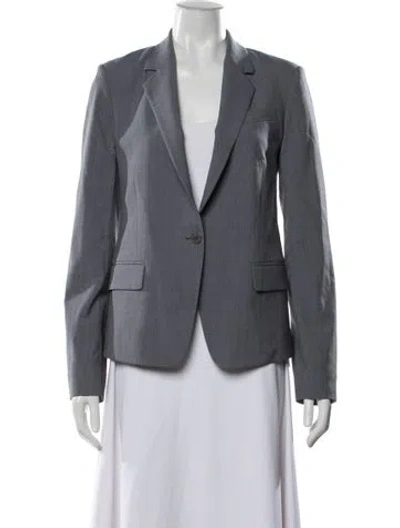 Pre-owned Theory Virgin Wool Blazer In Grey