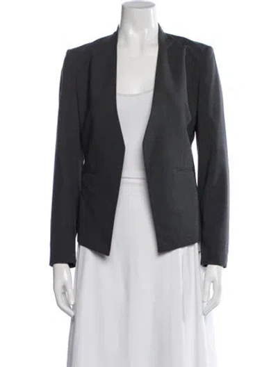Pre-owned Theory Virgin Wool Blazer In Grey