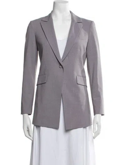 Pre-owned Theory Virgin Wool Blazer In Grey