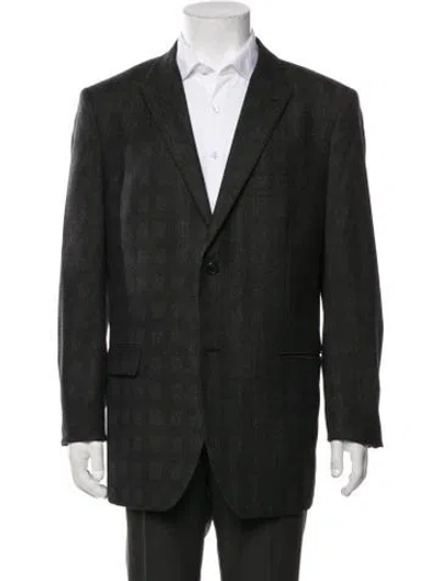Pre-owned Theory Virgin Wool Blazer In Multicolor