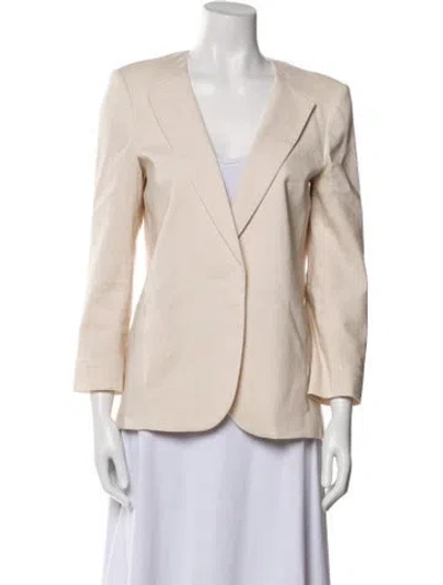 Pre-owned Theory Virgin Wool Blazer In Neutral
