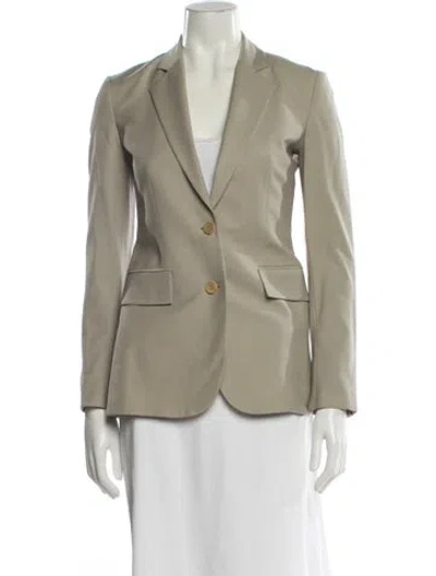 Pre-owned Theory Virgin Wool Blazer In Neutral