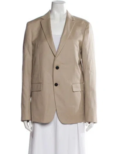 Pre-owned Theory Virgin Wool Blazer In Neutral