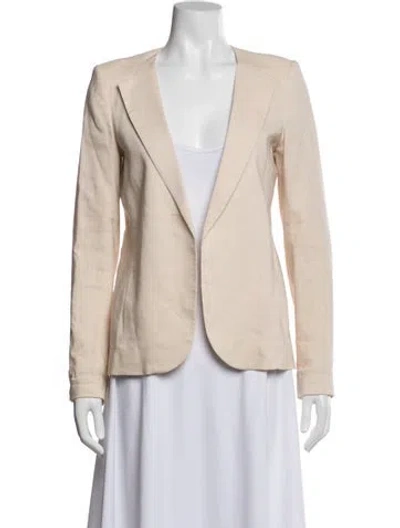 Pre-owned Theory Virgin Wool Blazer In Neutral