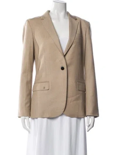 Pre-owned Theory Virgin Wool Blazer In Neutral