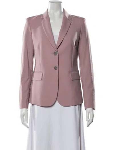Pre-owned Theory Virgin Wool Blazer In Pink