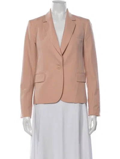 Pre-owned Theory Virgin Wool Blazer In Pink