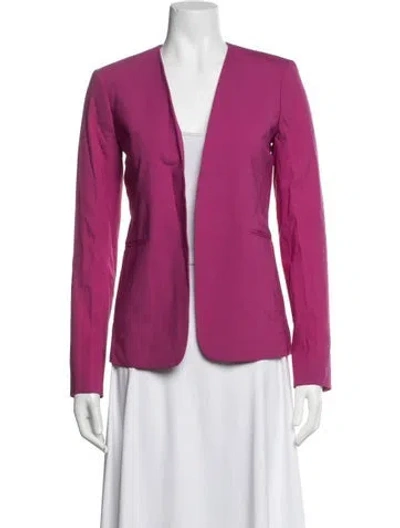 Pre-owned Theory Virgin Wool Blazer In Pink