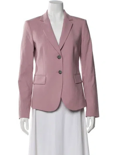 Pre-owned Theory Virgin Wool Blazer In Purple