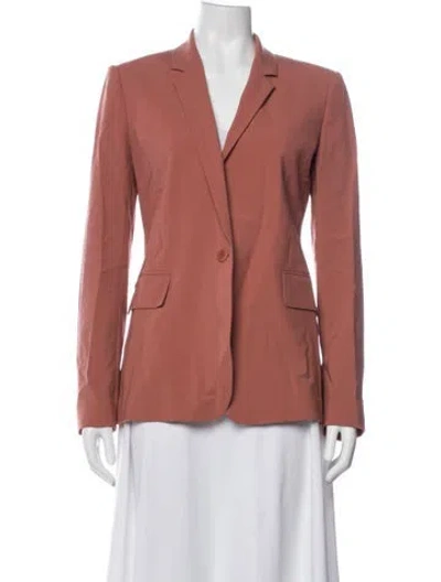 Pre-owned Theory Virgin Wool Blazer In Red