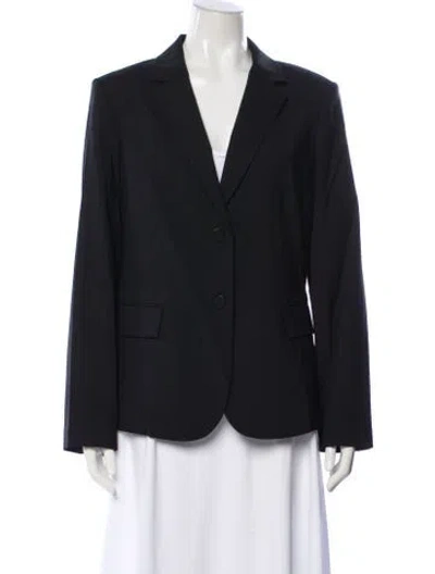 Pre-owned Theory Virgin Wool Blazer W/ Tags In Blue