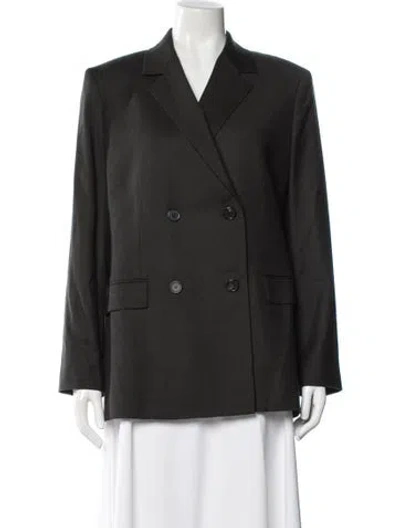 Pre-owned Theory Virgin Wool Blazer W/ Tags In Green