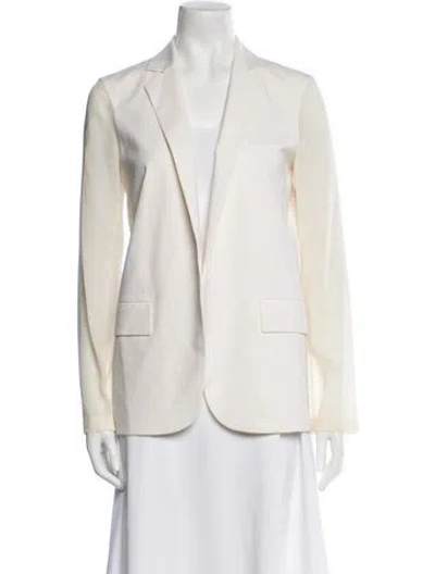 Pre-owned Theory Virgin Wool Blazer W/ Tags In Neutral