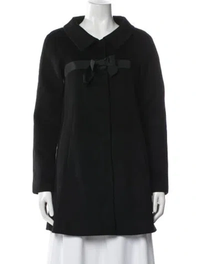Pre-owned Theory Virgin Wool Coat In Black