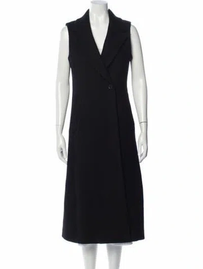 Pre-owned Theory Virgin Wool Coat In Gray