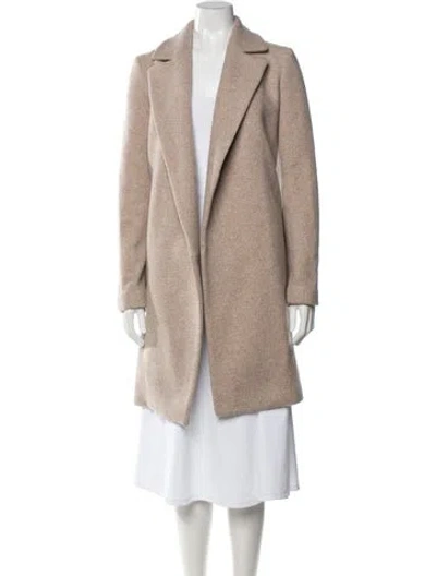 Pre-owned Theory Virgin Wool Coat In Neutrals