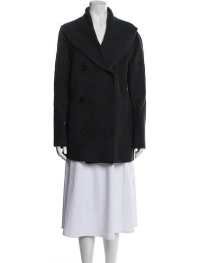 Pre-owned Theory Virgin Wool Coat W/ Tags In Gray
