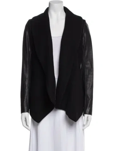 Pre-owned Theory Virgin Wool Jacket In Black