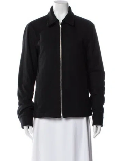 Pre-owned Theory Virgin Wool Jacket In Black