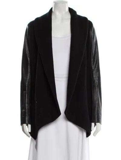 Pre-owned Theory Virgin Wool Jacket In Black